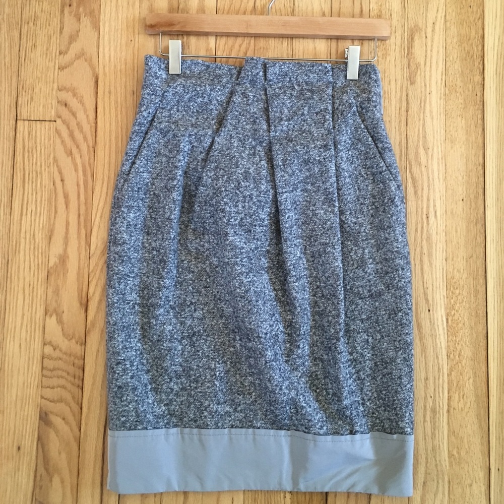🎉MaxMara Grey Marled Wool Skirt Size 2